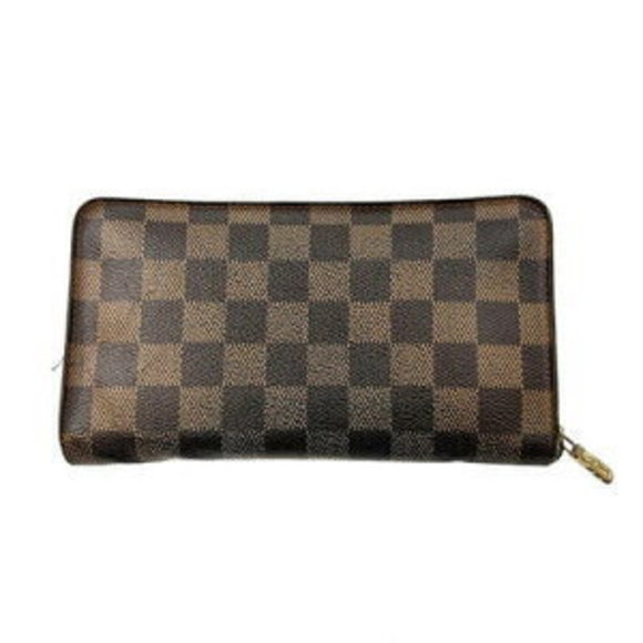 Louis Vuitton Brown Ebene Monnaie Porte Wallet Bag Zip Damier - Picture 1 of 7